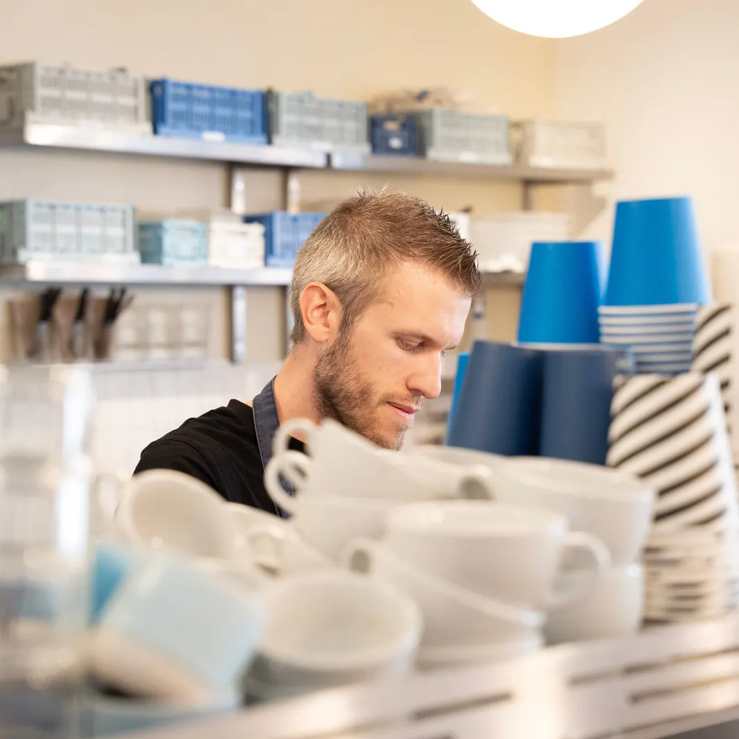 Coffee being prepared at Campbell & Syme’s East Finchley shop