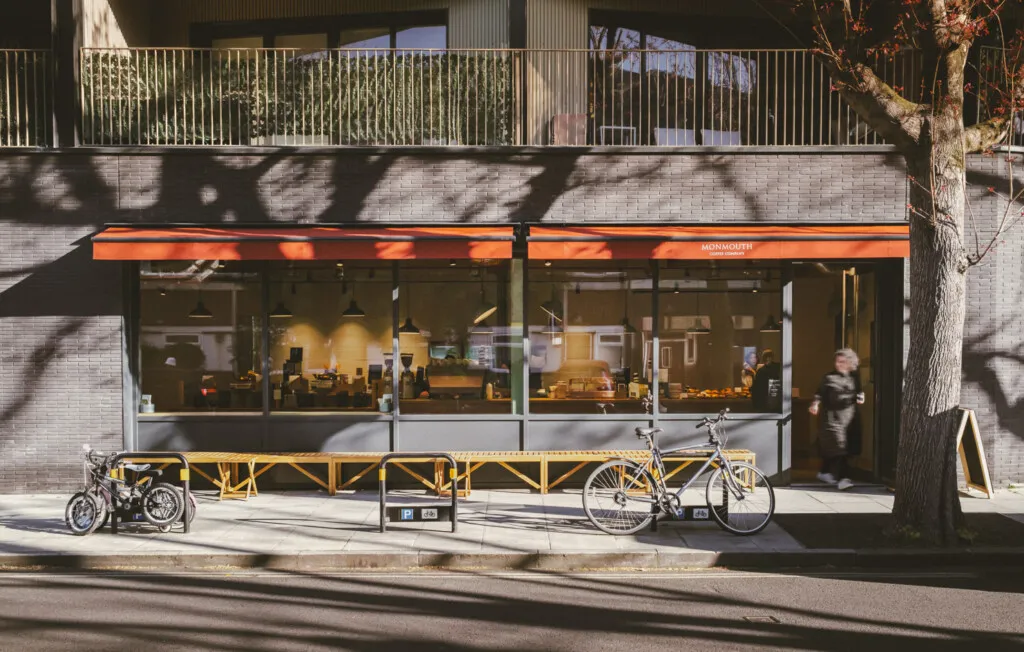Monmouth Coffee’s Dockley Road shop in Bermondsey