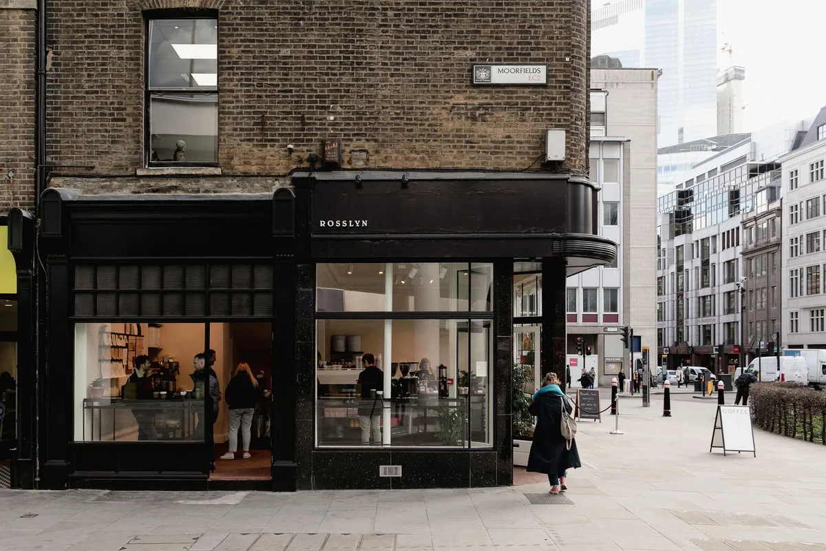 Rosslyn Coffee on London Wall, photographed by Lauren Kallen